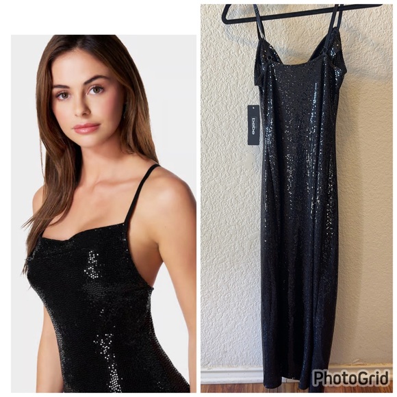 BEBE Shimmer Dress NWT - Picture 3 of 8